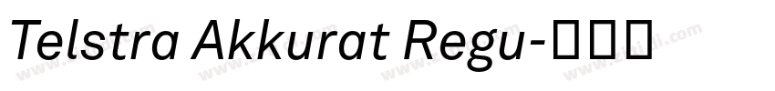 Telstra Akkurat Regu字体转换